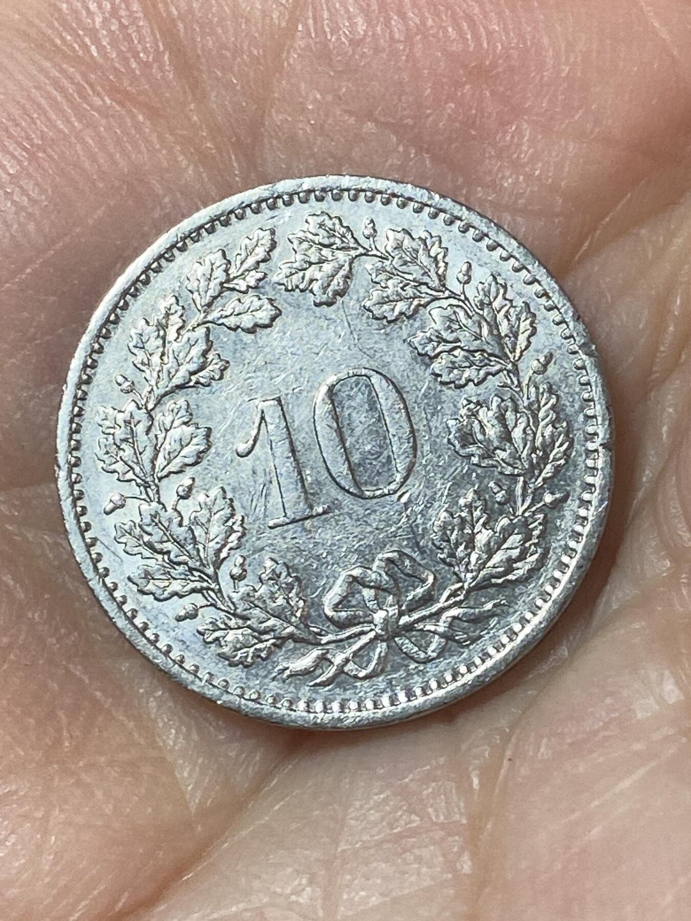 2026年第二十四场(总第一百九十三场）外国好品散币场(免佣金) 瑞士🇨🇭1984年10拉彭(第二版，无标版)