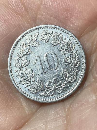 2026年第二十四场(总第一百九十三场）外国好品散币场(免佣金) - 瑞士🇨🇭1984年10拉彭(第二版，无标版)