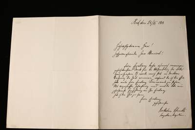 欢庆春节！戎马世界章牌大赏第112期春节大拍  德专场 - 海军参谋致 威廉·沙克 的正式公务信函