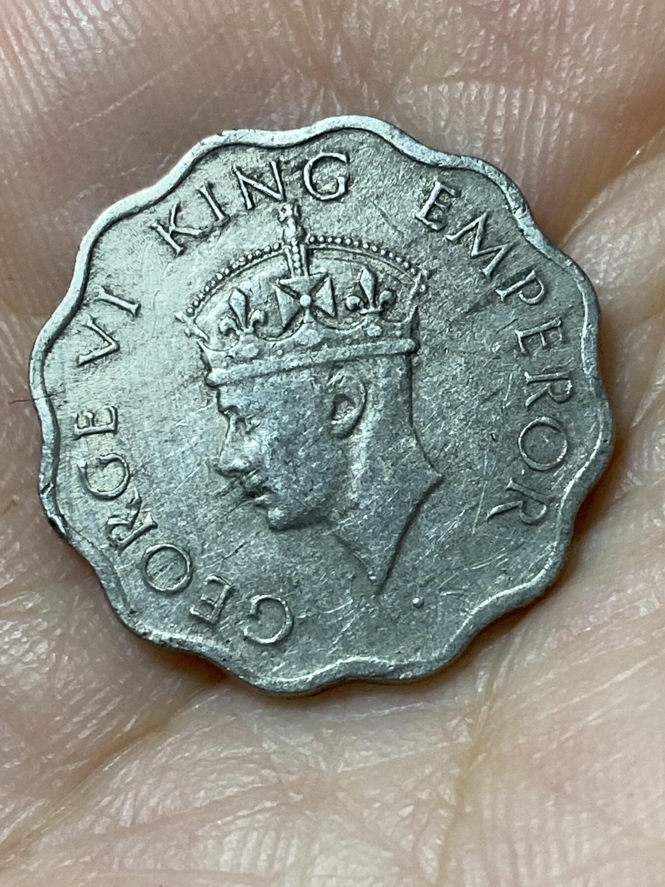 2026年第二十三场(总第一百九十二场）外国好品散币场(年后发货) 英属印度1947年1安娜(乔治六世第五版，c版加尔各答造)