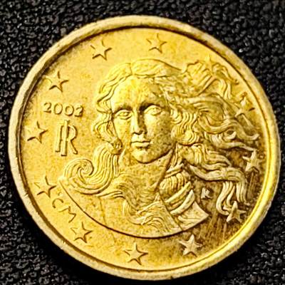 泉币菌-第191场- 迎春节专场 本场拍品多 请提前出价 年前能发货的最后一场（本期结束后 明天 2月14日发货 请及时付款） - 欧元 意大利2002年10欧分铜币 女神维纳斯 19.75MM 