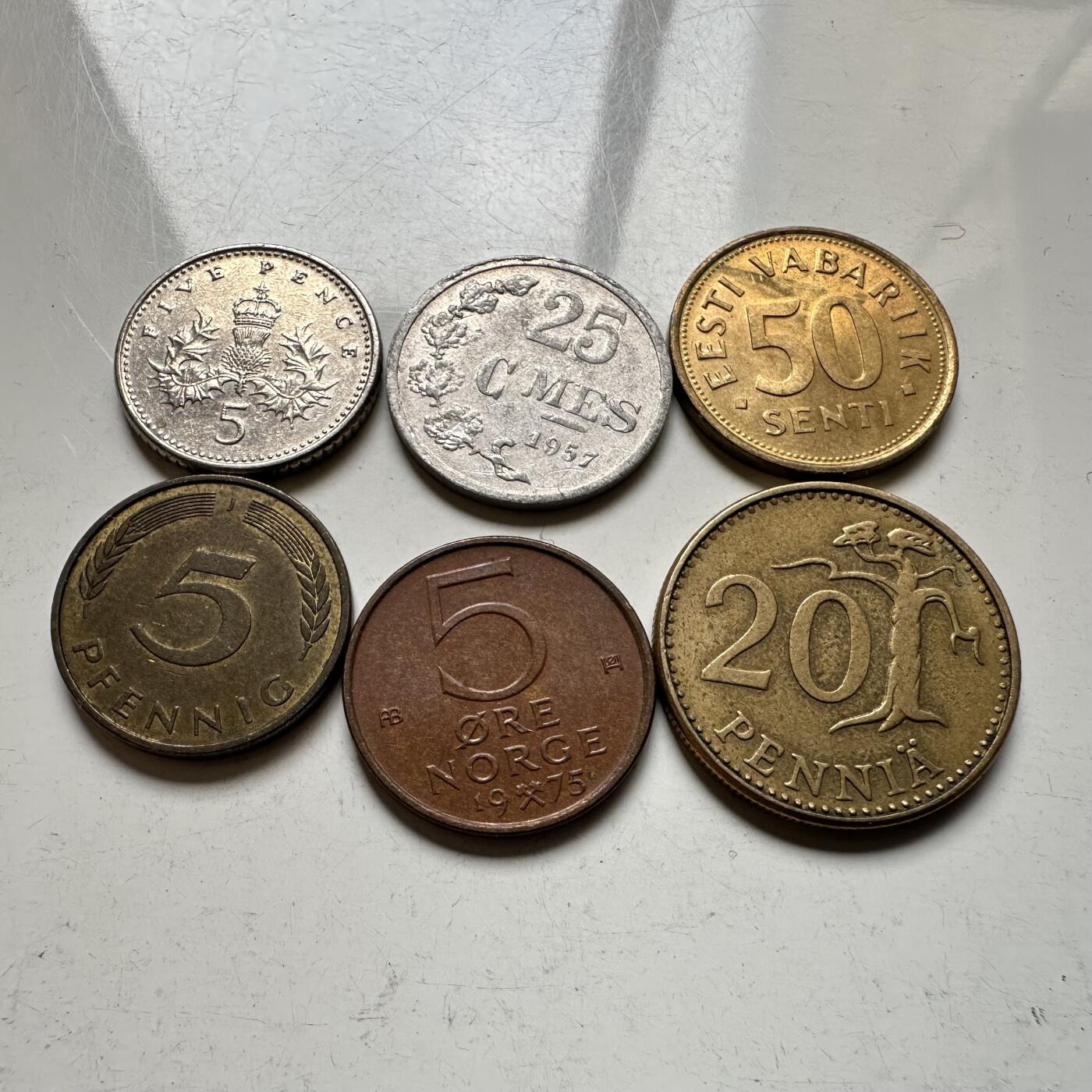 🌹外币初藏🌹🐯2026年第19场 快递已停，正月十五后再发 散币6枚