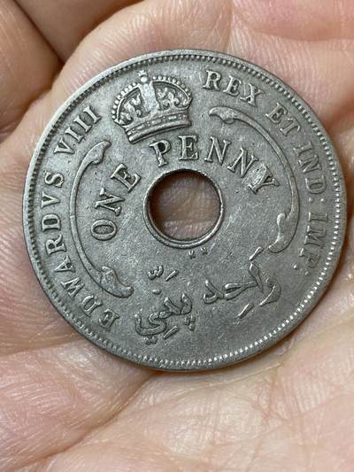 2026年第二十三场(总第一百九十二场）外国好品散币场(年后发货) - 英属西非1936单年份1便士(爱德华八世时期，KN标金斯诺顿厂造)