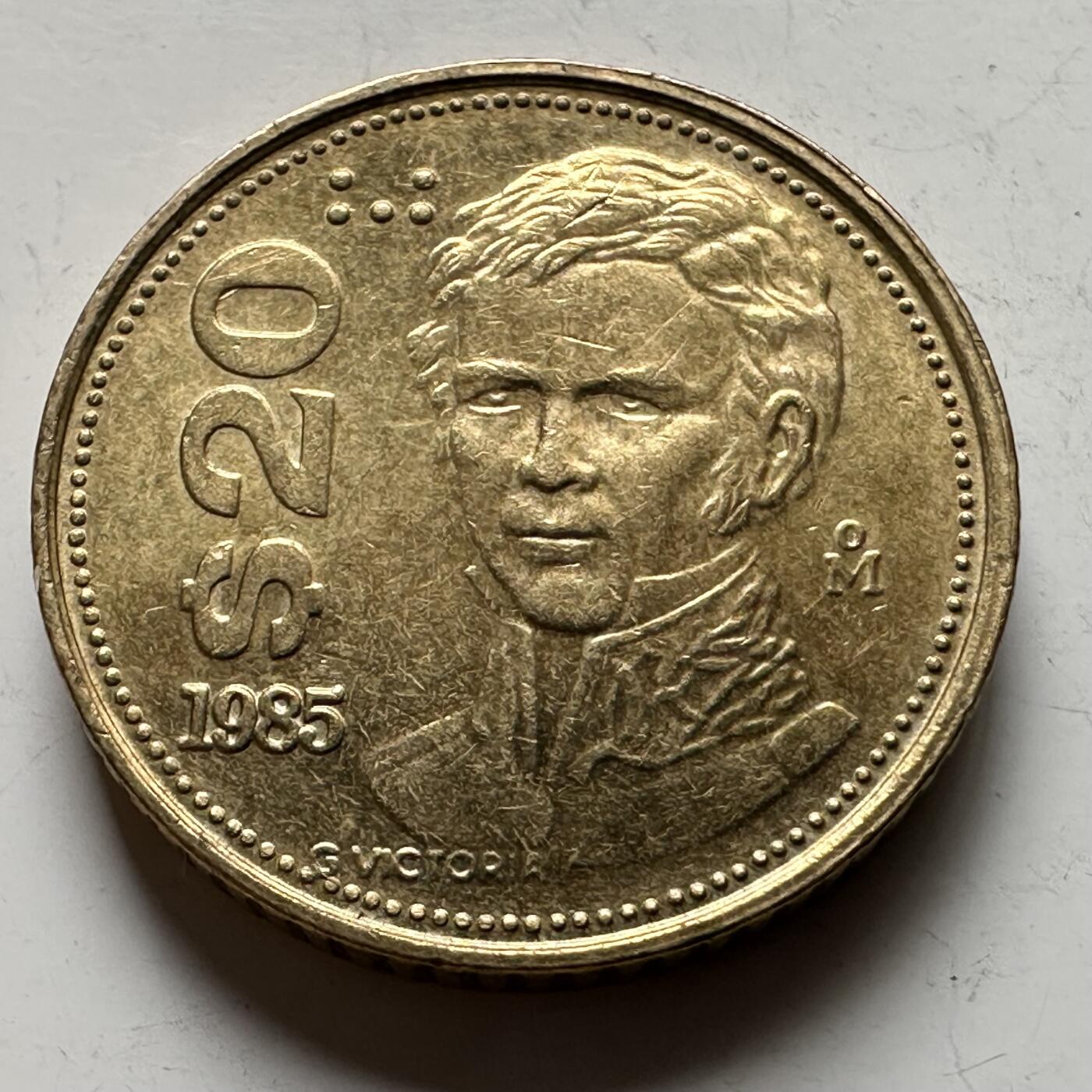 🌹外币初藏🌹🐯2026年第19场 快递已停，正月十五后再发 墨西哥1985年20比索