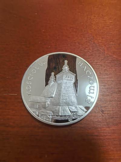 长老汇蛇年精选第一百场拍卖 - 2006波兰哈佐维教堂20兹罗提彩色精制银币，28.47克925银