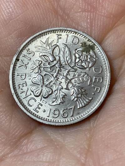 2026年第二十三场(总第一百九十二场）外国好品散币场(年后发货) - 英国🇬🇧1967年6便士(伊丽莎白二世青年桂冠第二版，普制币关门年)