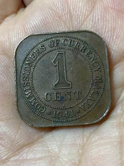 2026年第二十三场(总第一百九十二场）外国好品散币场(年后发货) - 少见版本–英属马来亚1941年1分(乔治六世第一版关门年，I标加尔各答造)