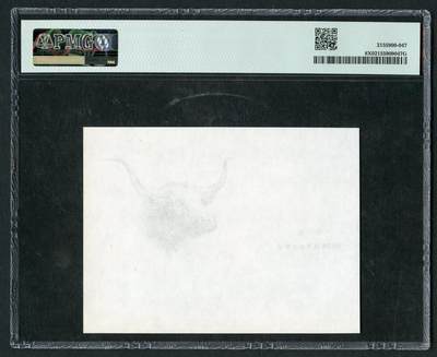 沧河堂105（无押金，违约拉黑） 1917年 雕刻版印画 牛头 PMG