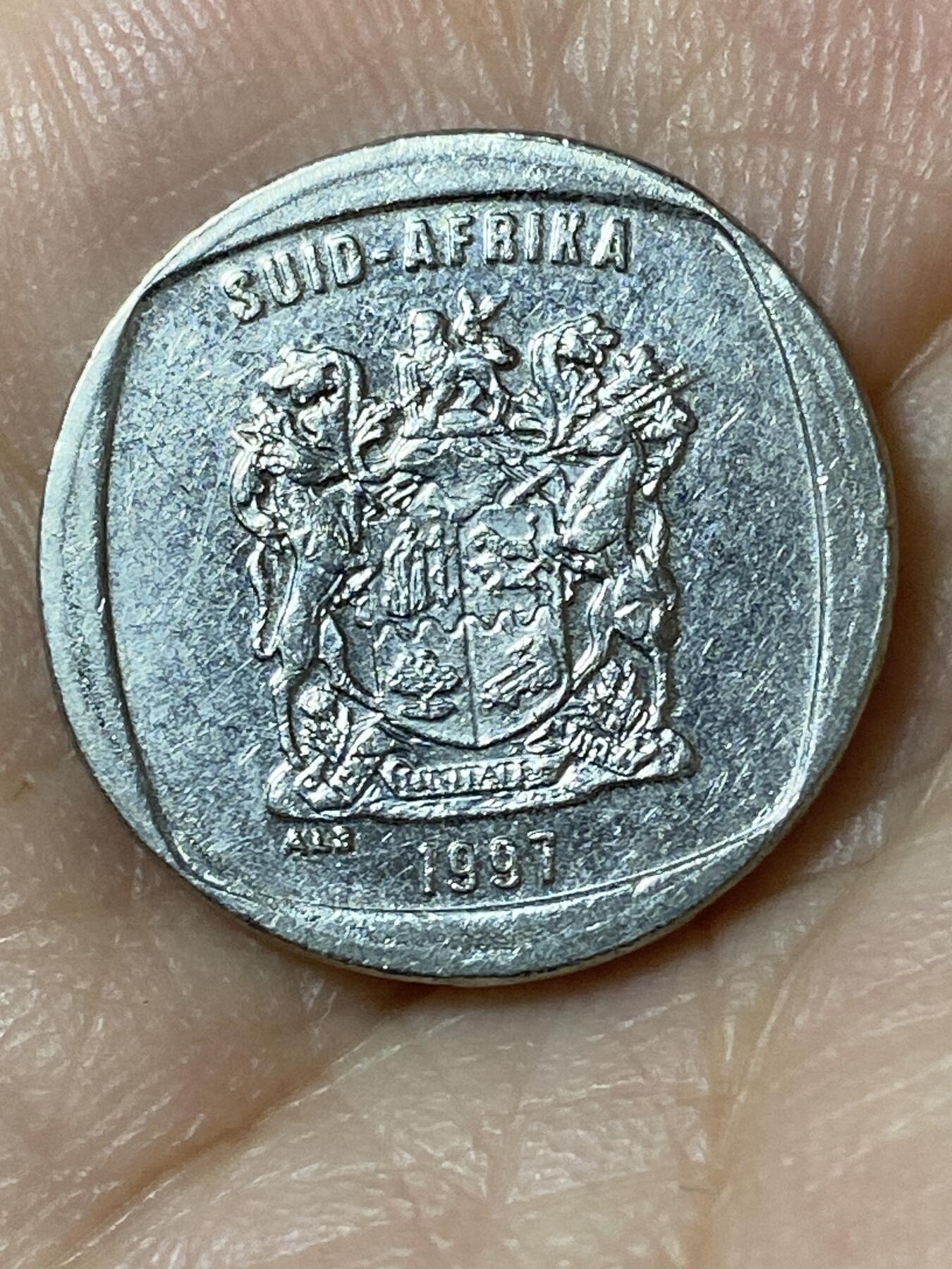 2026年第二十三场(总第一百九十二场）外国好品散币场(年后发货) 南非🇿🇦1997年1兰特(独立后第九套)