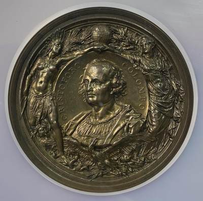 万国钱币拍卖第061期（马年首拍） - NGC MS62 1892年美国哥伦比亚世界博览会哥伦布发现新大陆纪念大铜章 59MM 94.3G 经典设计的卓越铜章 被认为是哥伦布奖章中最好的品类之一