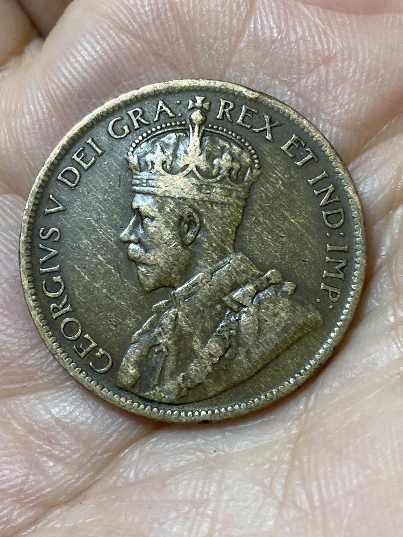 2026年第二十三场(总第一百九十二场）外国好品散币场(年后发货) 加拿大🇨🇦1919年1分(乔治五世第二版)