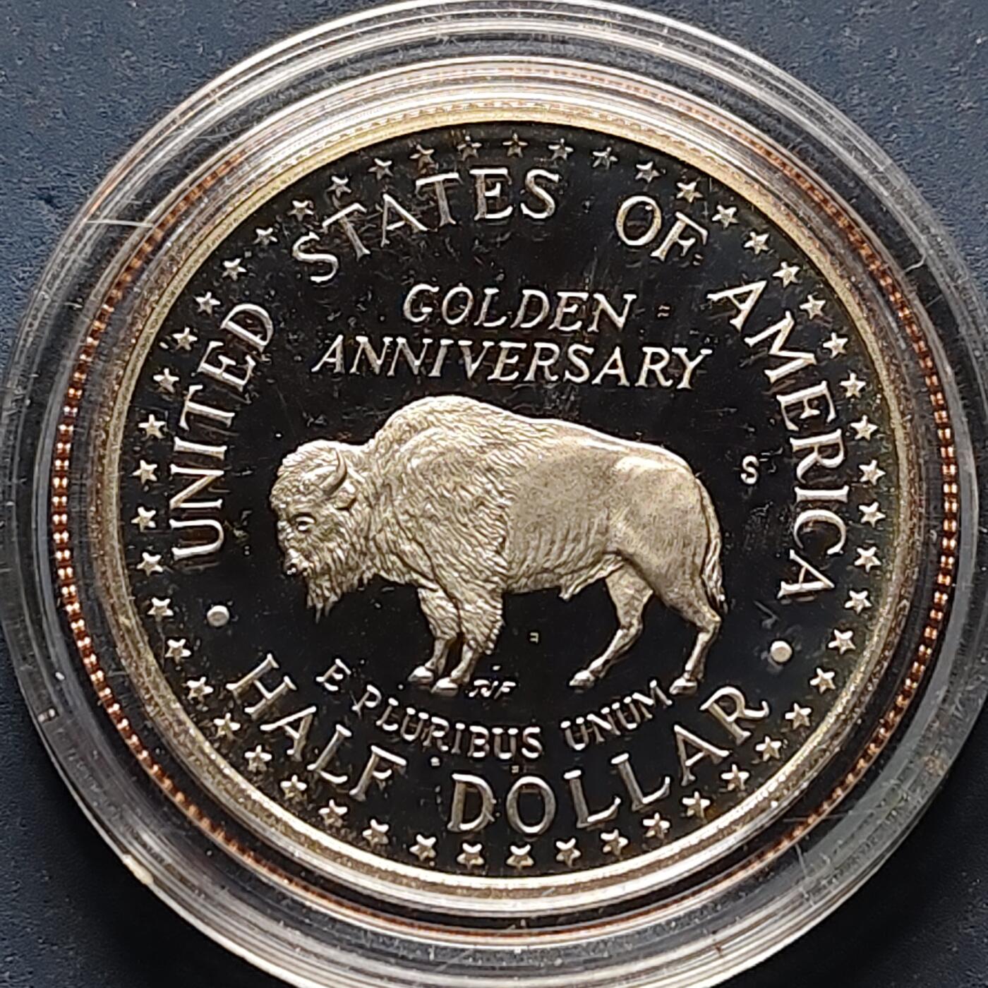 【全场包邮】纯粹捡漏拍502场 美国1991年半元拉什莫尔山建成50周年精制纪念币