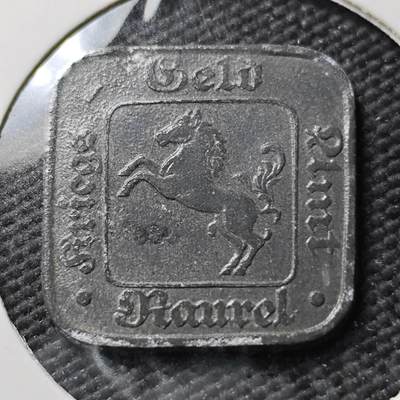 KK钱币收藏小铺  第397期 百期特怕（四拍之一） 2月预留时间 周末发货 -  1917 德紧拉克斯尔 50芬尼锌币