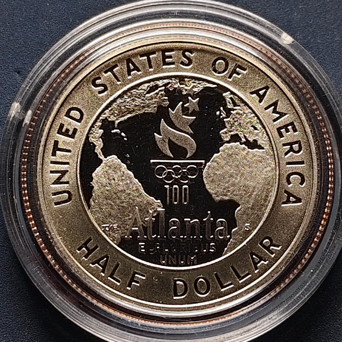 【全场包邮】纯粹捡漏拍502场 美国1995年半元亚特兰大奥运会篮球精制纪念币