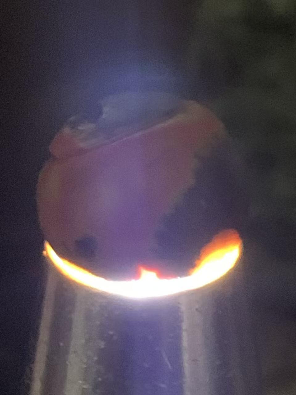 精美亚光高玉化战国红玛瑙手工俏色巧雕太极珠一颗！