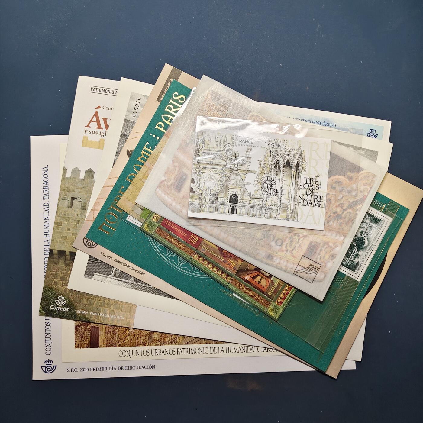 【全场包邮】纯粹捡漏拍503场 【邮票】世界各国邮票邮品一批-西班牙+法国+匈牙利+卢森堡邮品一批