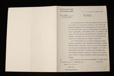 欢庆春节！戎马世界章牌大赏第112期春节大拍  德专场 - 帝国海军部国务秘书回复威廉·沙克的绝密文件 冯·特罗塔（von Trotha）亲签