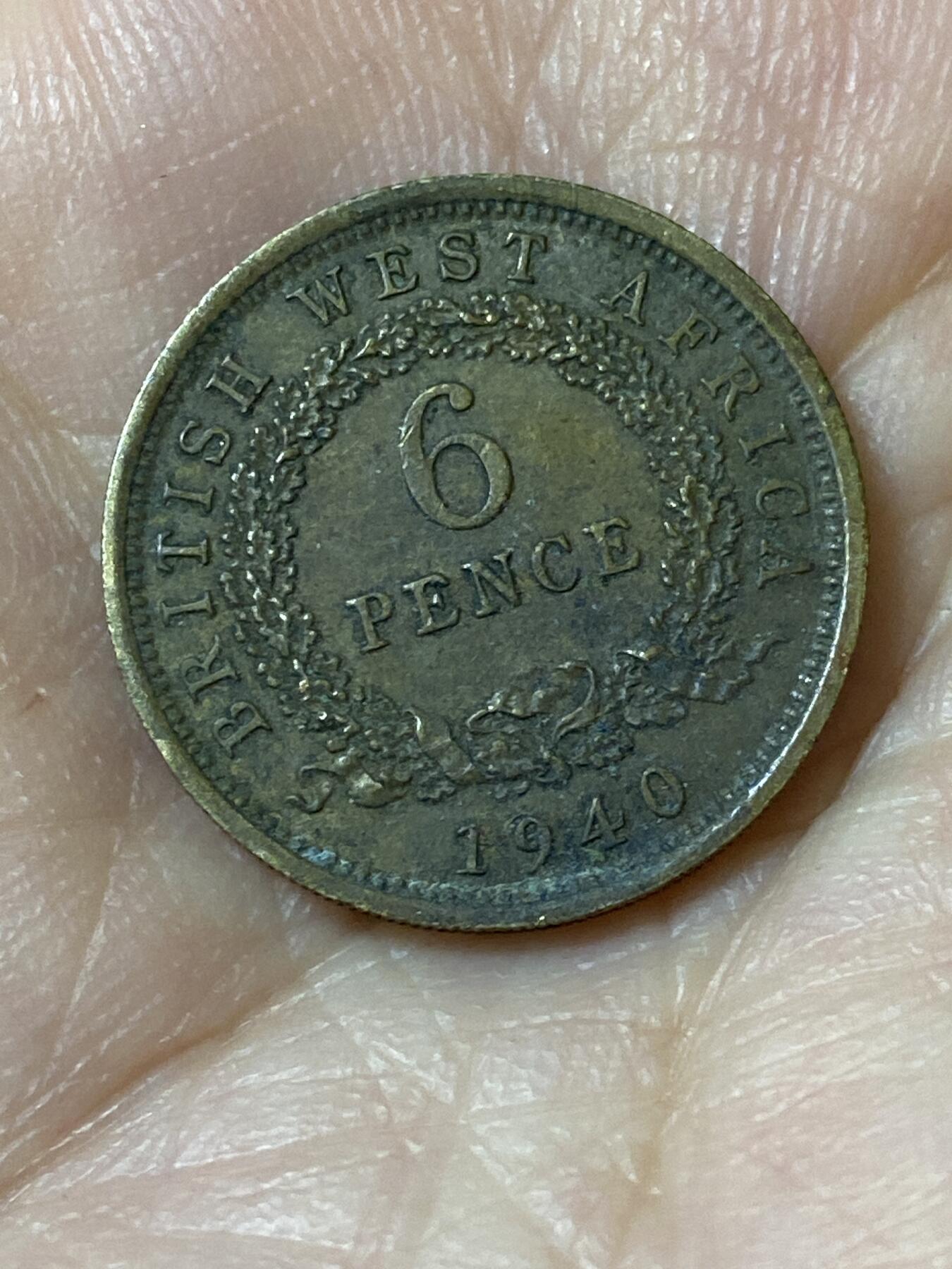 2026年第二十三场(总第一百九十二场）外国好品散币场(年后发货) 英属西非1940年6便士(乔治六世第一版)