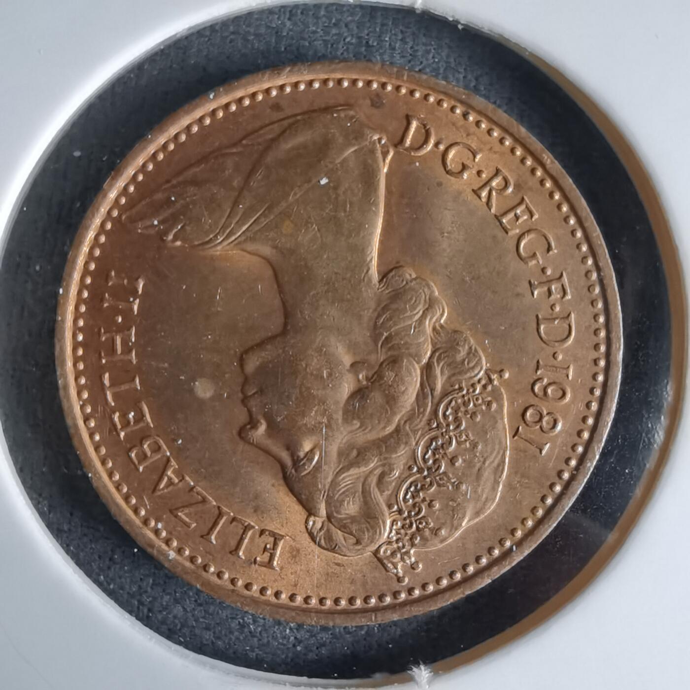 沼泽如烟--第992场 英国1981年1便士