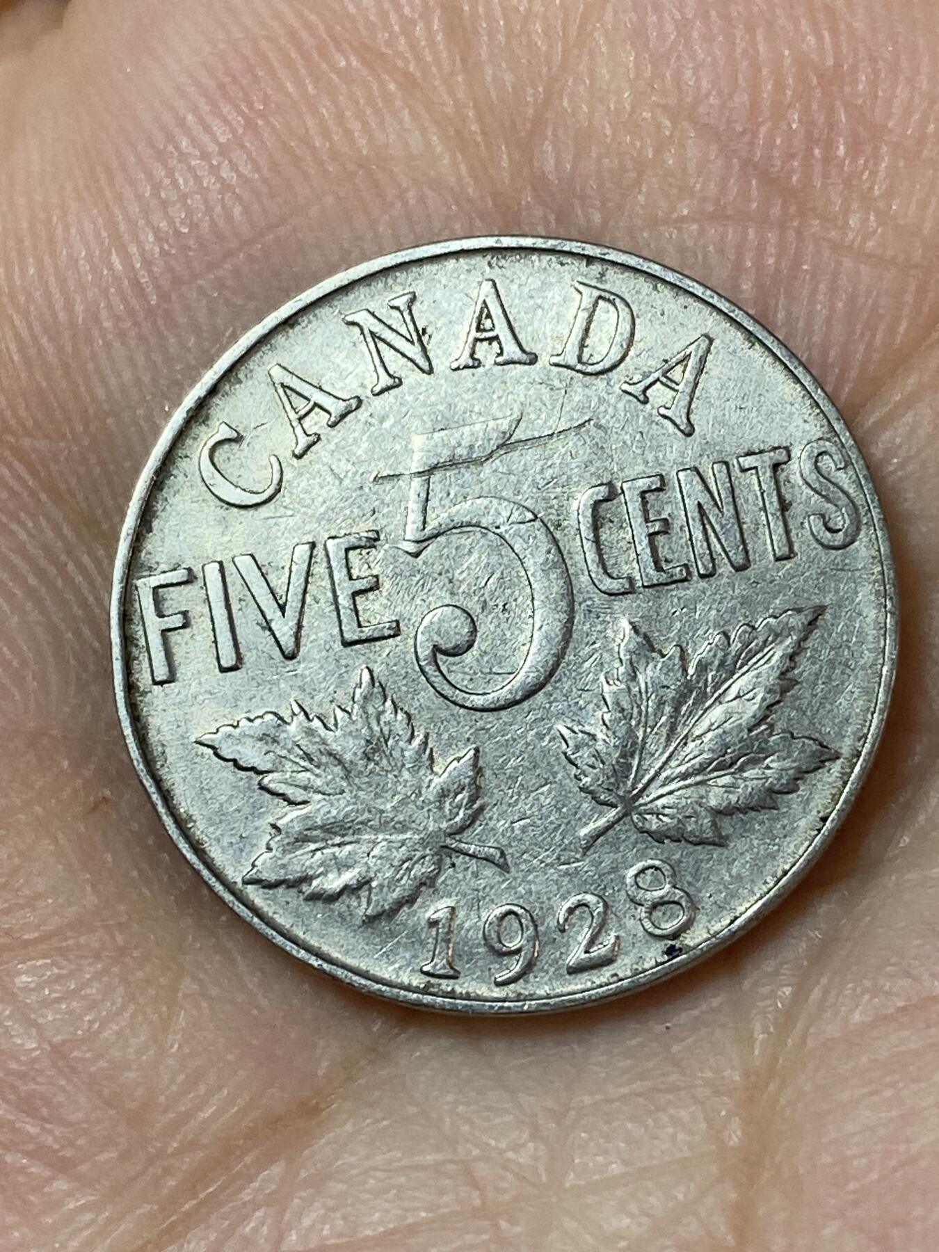 2026年第二十四场(总第一百九十三场）外国好品散币场(免佣金) 加拿大🇨🇦1928年5分(乔治五世第四版)