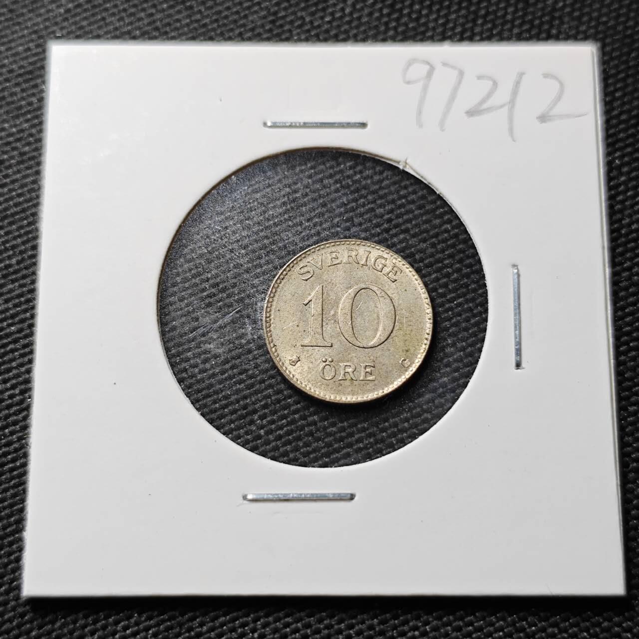 KK钱币收藏小铺  第397期 百期特怕（四拍之一） 2月预留时间 周末发货  1940瑞典10欧尔银币 好品