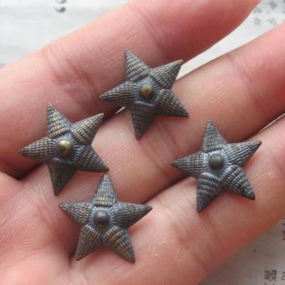 库存未使用品55校官铜质肩章星星20mm4个一组 - 库存未使用品55校官铜质肩章星星20mm4个一组