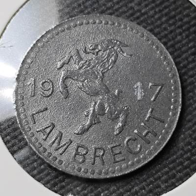 KK钱币收藏小铺  第397期 百期特怕（四拍之一） 2月预留时间 周末发货 -  1917 德国兰布雷希特 10芬尼锌币