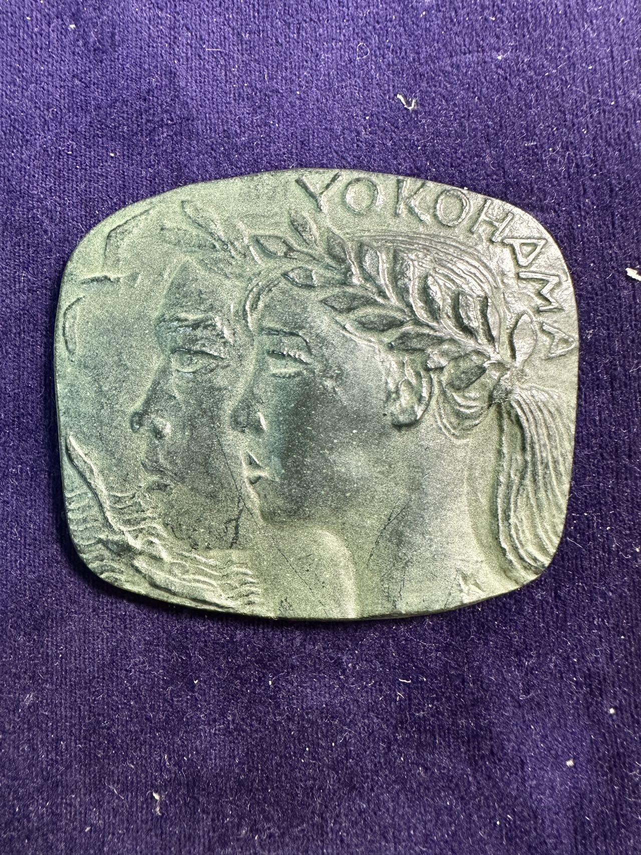 蒂克钱币 -第58场 日本企业章 徽章专场 第20届横滨体育鼓励奖章 76mm 166g