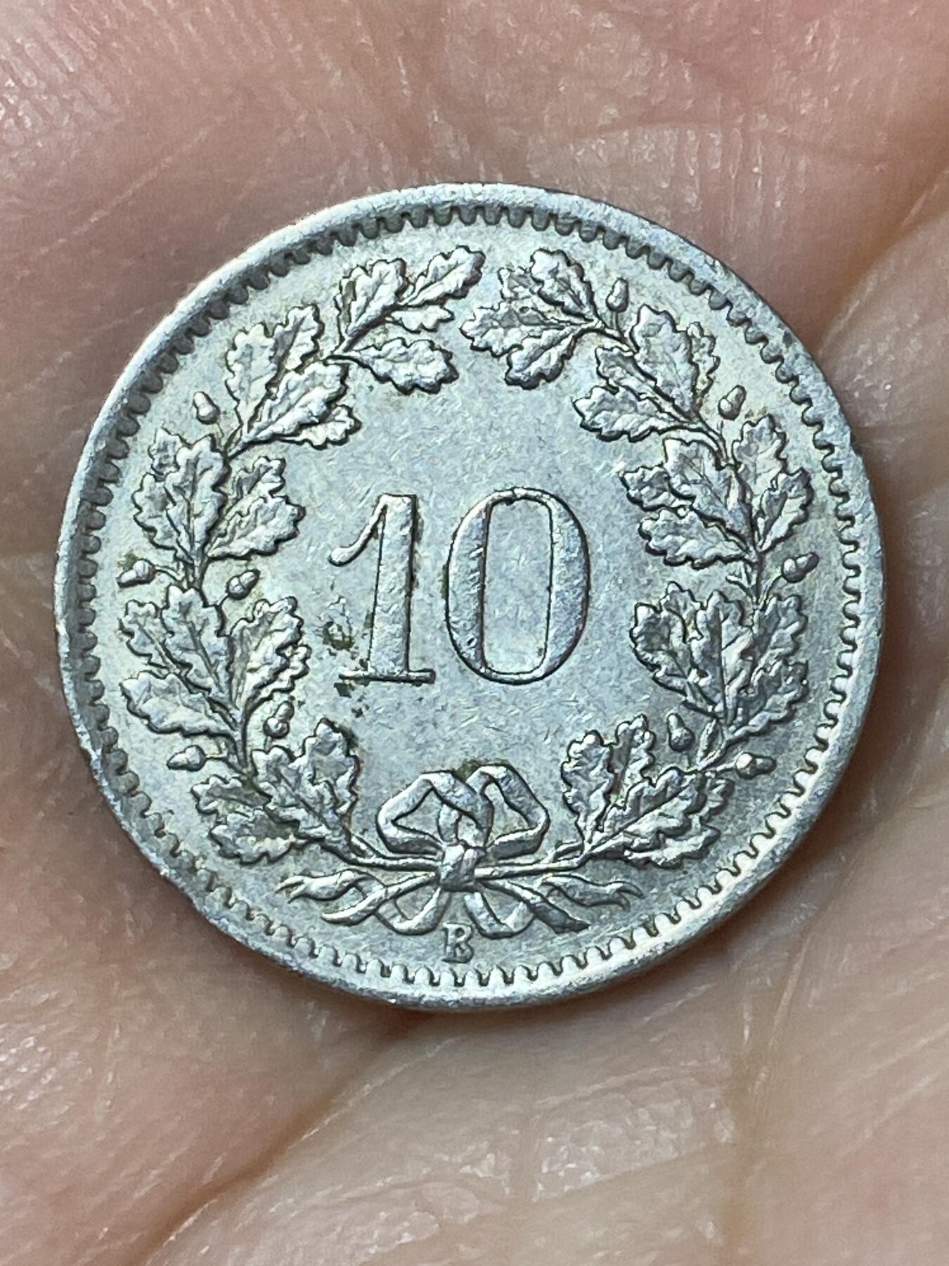 2026年第二十四场(总第一百九十三场）外国好品散币场(免佣金) 瑞士🇨🇭1968年10拉彭(第二版，B标伯尔尼造)