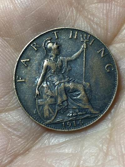 2026年第二十四场(总第一百九十三场）外国好品散币场(免佣金) - 好品–英国🇬🇧1914年1法新(乔治五世第一版)