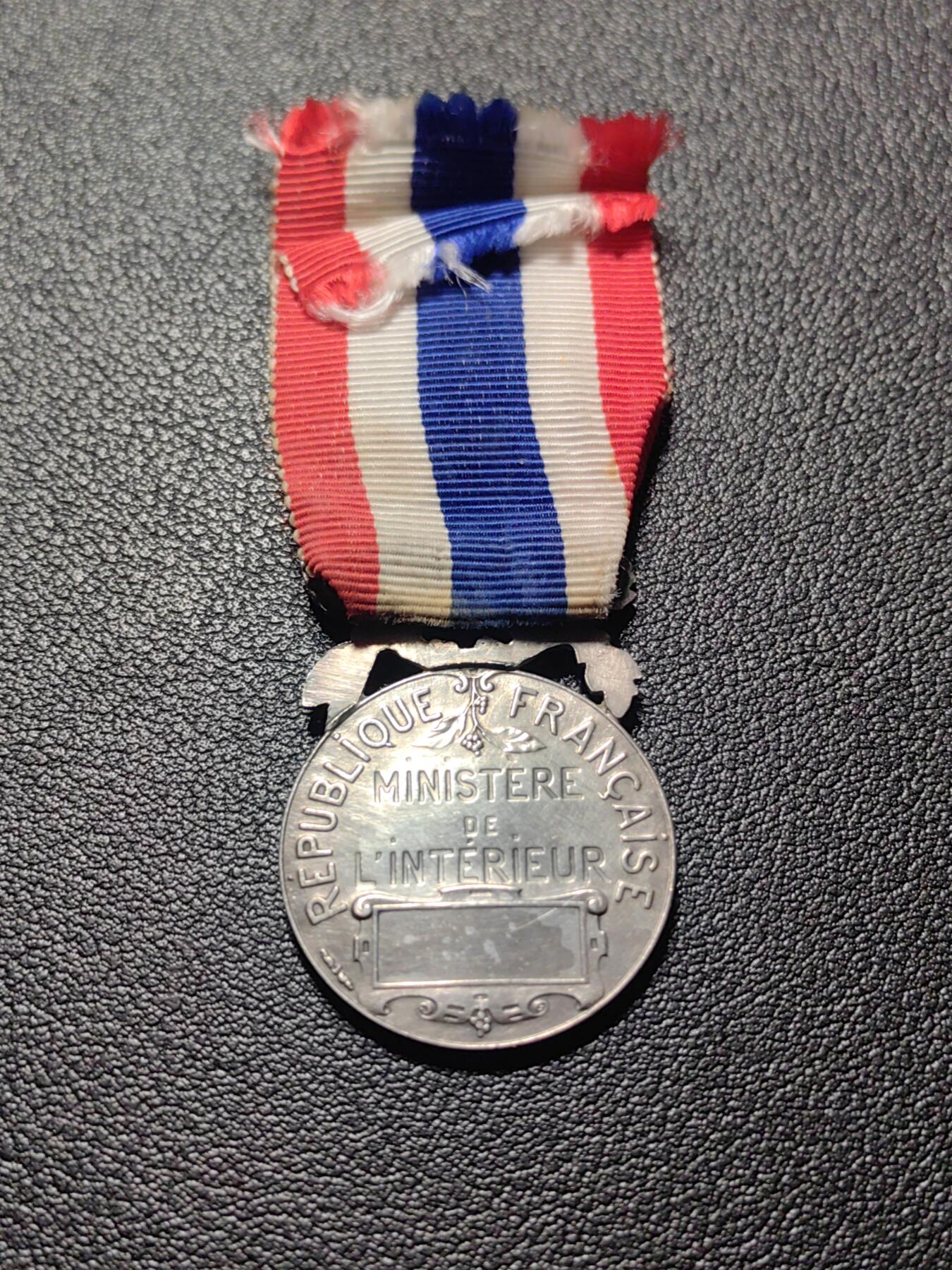 靖甫拍卖第四场 法国内务部荣誉奖章 银质带银标