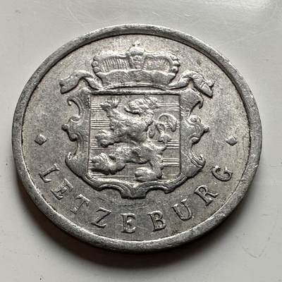 🌹外币初藏🌹🐯2026年第19场 快递已停，正月十五后再发 - 卢森堡1957年25分