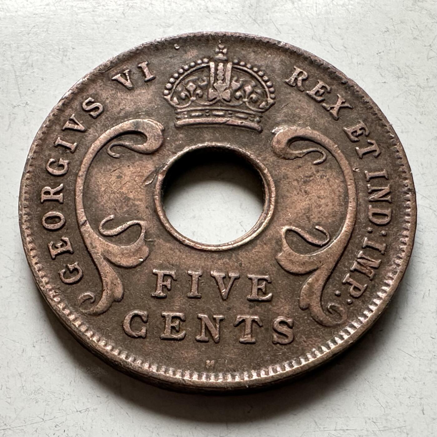 🌹外币初藏🌹🐯2026年第19场 快递已停，正月十五后再发 英属东非1937年五分