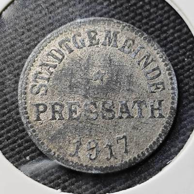 KK钱币收藏小铺  第397期 百期特怕（四拍之一） 2月预留时间 周末发货 -  1917 德紧普雷斯萨斯 10芬尼锌币