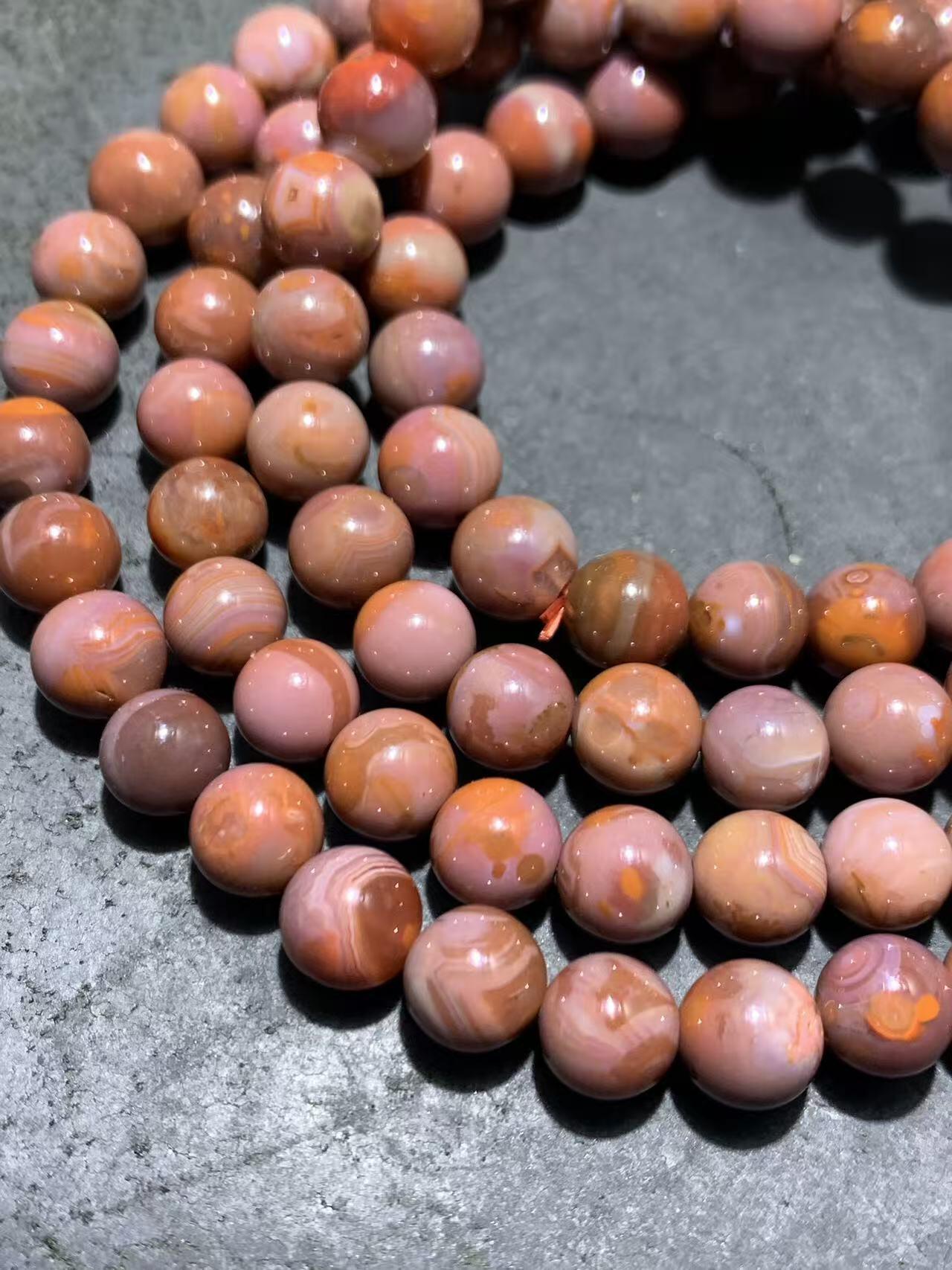 精美川料南红玛瑙紫罗兰108手串一条