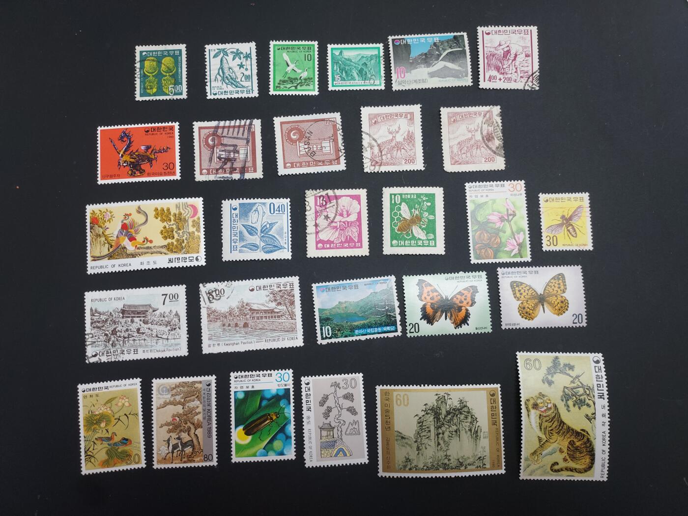 博彦收藏   2月28日 8点邮票专场 全场包邮 韩国 新旧票一组，上品