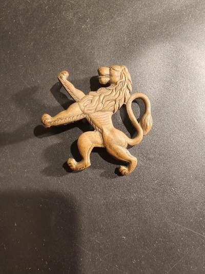 老王徽章第182期 - 比利时二战流亡政府军帽徽