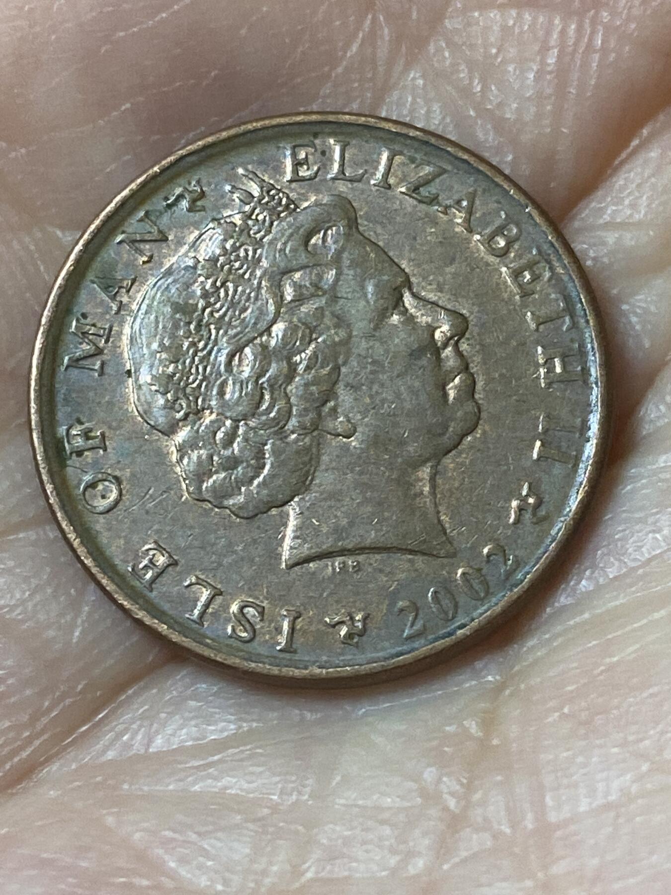 2026年第二十四场(总第一百九十三场）外国好品散币场(免佣金) 英属马恩岛🇮🇲2002年1便士(伊丽莎白二世老年第二套)