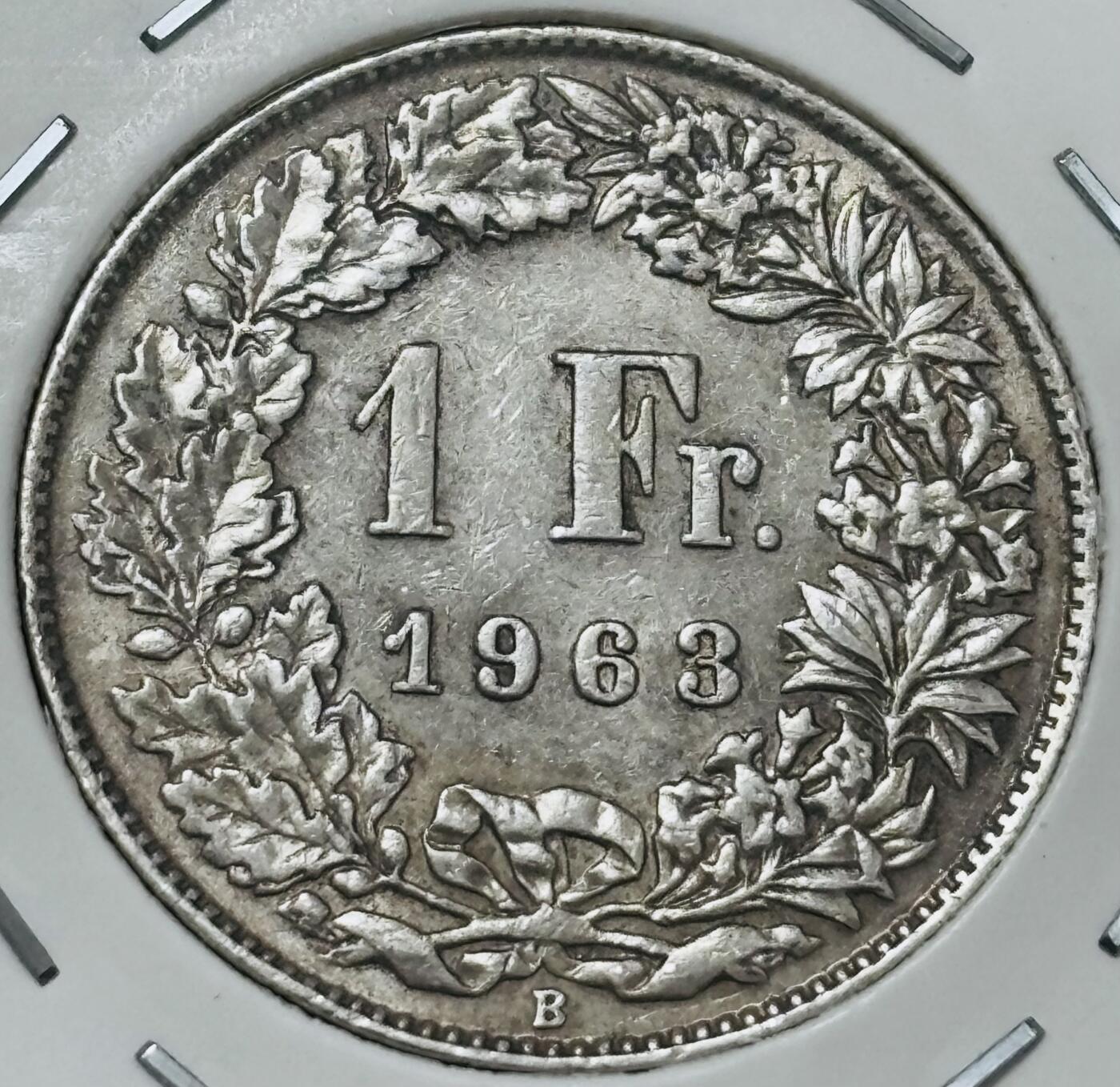 【金马踏春，泉马奔腾】2026 年新年贺岁场，（定于年初五接财神截拍）祝各位老板马到成功，马上有钱，愿岁岁平安喜乐顺遂 美品 1963 年瑞士 1 法郎银币，5 克 835 银