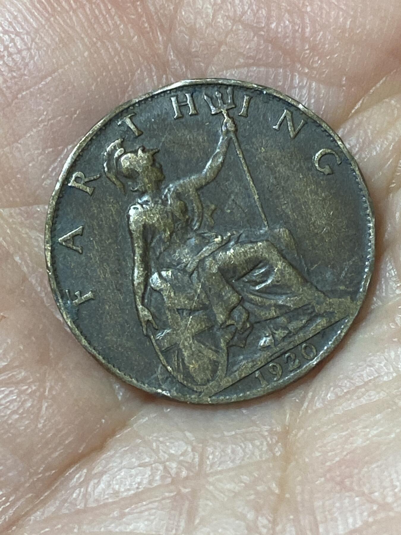 2026年第二十四场(总第一百九十三场）外国好品散币场(免佣金) 英国🇬🇧1920年1法新(乔治五世第二版)