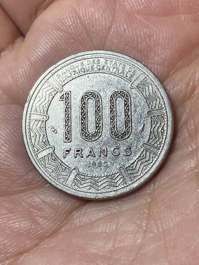 2026年第二十四场(总第一百九十三场）外国好品散币场(免佣金) - 少见品种–乍得🇹🇩1980年100法郎(第二版)