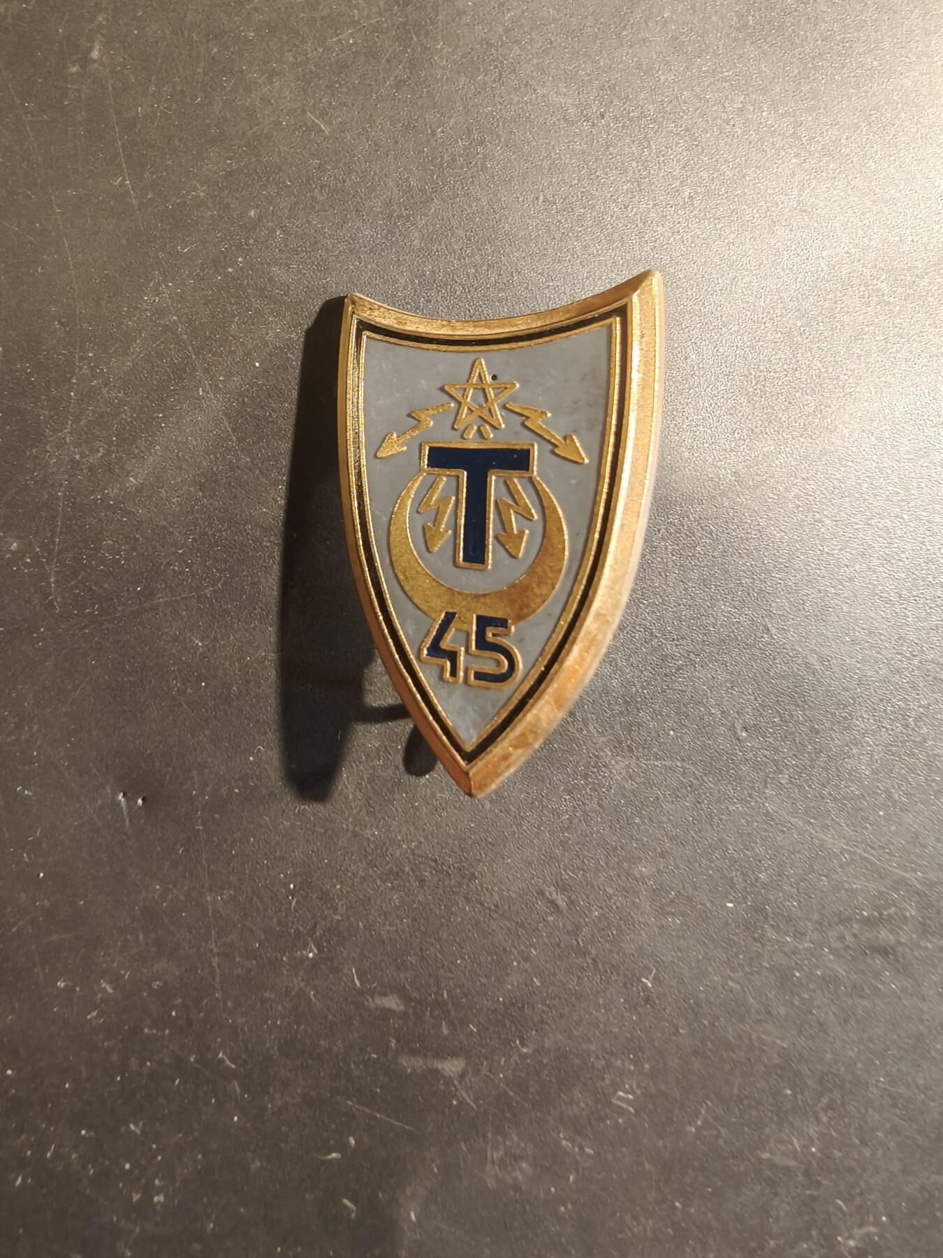 老王徽章第182期 法国第45通信团证章