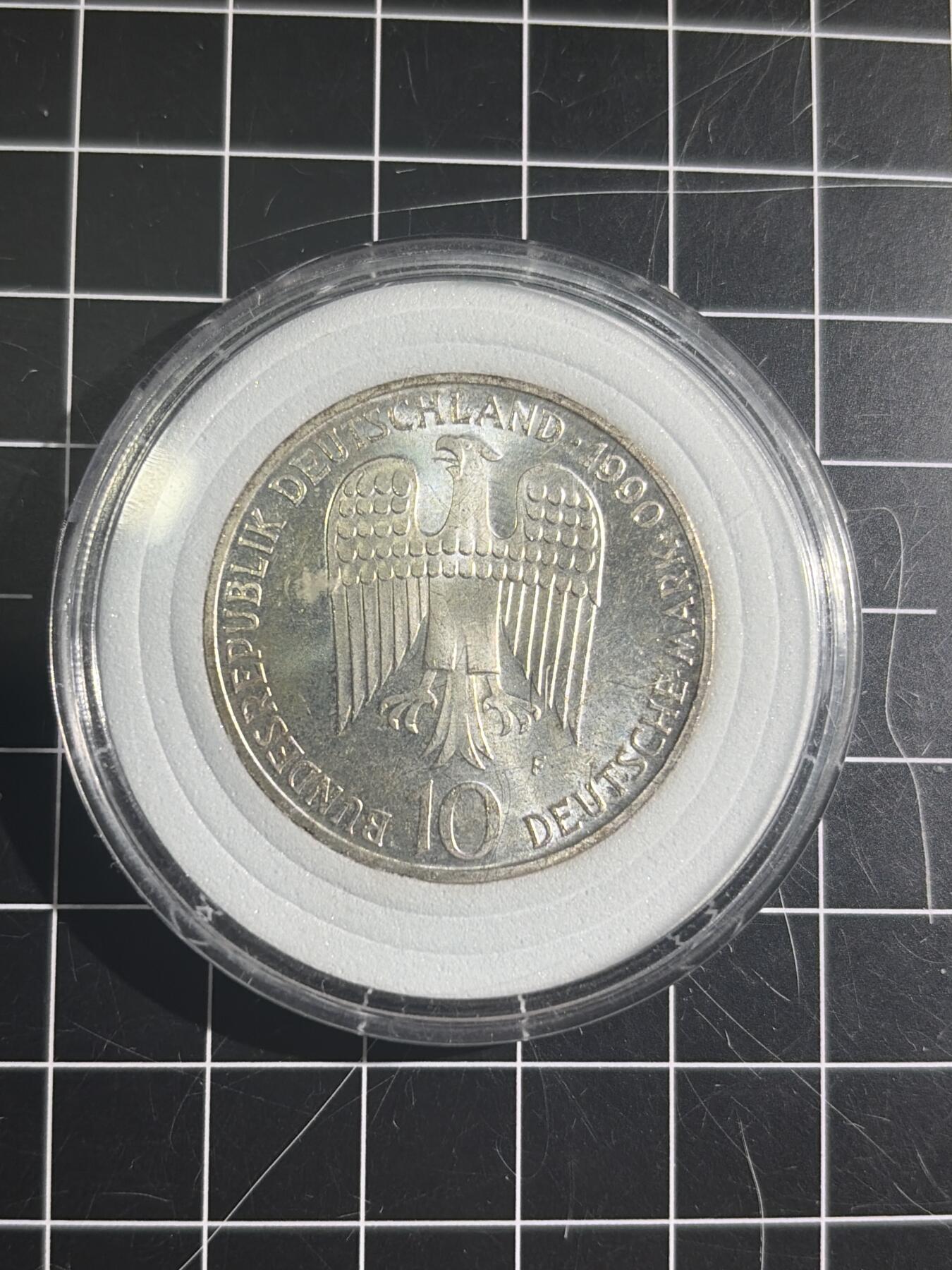 古冰库章牌勋赏收藏54场拍卖 德国1990年腓特烈一世逝世900周年10马克纪念银币 含9.5克银