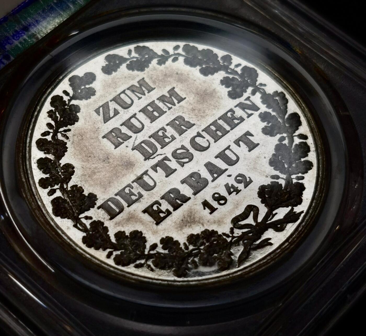 “福币呈祥”新年甄品场（直播拍卖）甄臻铺-世界币章拍卖（第50期），送拍享返佣金等优惠多多 PCGS-SP62 1842年德国巴伐利亚瓦尔哈拉英灵神殿银质纪念样张，PC唯一冠军分