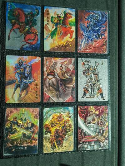 周四第100期阳大大卡牌拍卖第100期（持续收拍品，周六晚上九点截拍，进群福利早知道） - 【三国群雄】艺术家联名 三国群雄18张 捡漏必备