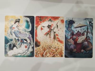 言遇卡牌【新春贺岁场2026.2.22晚22：00截拍】新人闲置欢迎捡漏 - 嫦娥+樊梨花+钟馗 普卡3张 问道东方 彫仙 古月