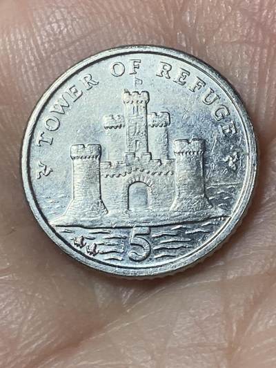 2026年第二十四场(总第一百九十三场）外国好品散币场(免佣金) - 英属马恩岛🇮🇲2008年5便士(伊丽莎白二世老年第三套第一版，铜镍材质无磁版)