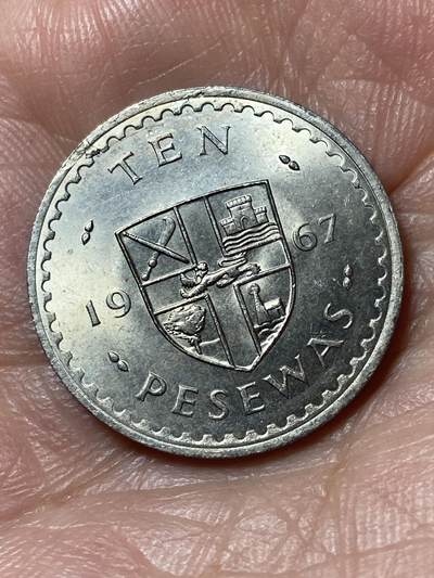 2026年第二十四场(总第一百九十三场）外国好品散币场(免佣金) - 原光好品–加纳🇬🇭1967年10比塞瓦(独立后第三套首发年)