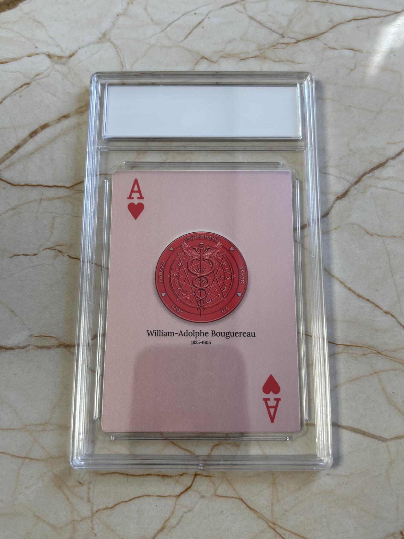 第191期拍卖 维纳斯的诞生-2024真理卫士精制银币红桃A，999银，首发龙头币，每张限量500，带证书