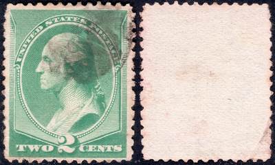 洪涛臻品批发群 精选邮票限时拍卖第1255期  - 美国古典邮票 美国开国元勋华盛顿总统绿2分